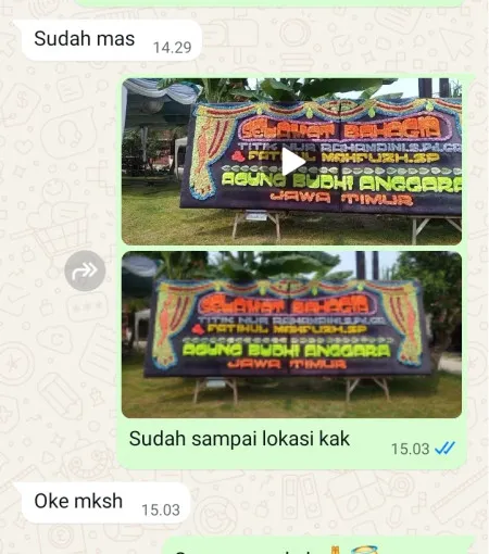Pengiriman Papan Bunga Pesanggrahan